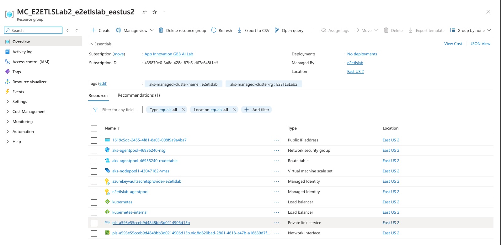 approve private link 1