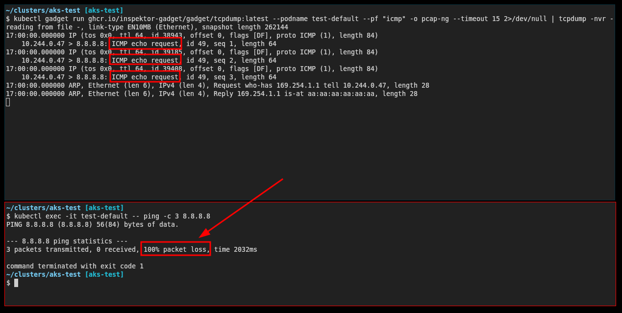 inspektor-gadget-icmp-no-connection